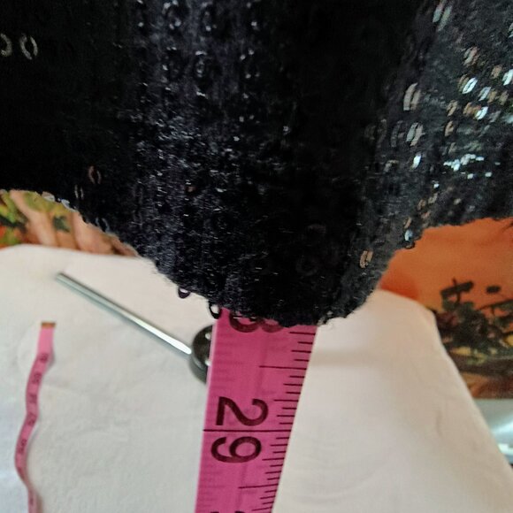 VGUC: Lane Bryant Size 26/28 Black Sequin Tank Top - Picture 5 of 5